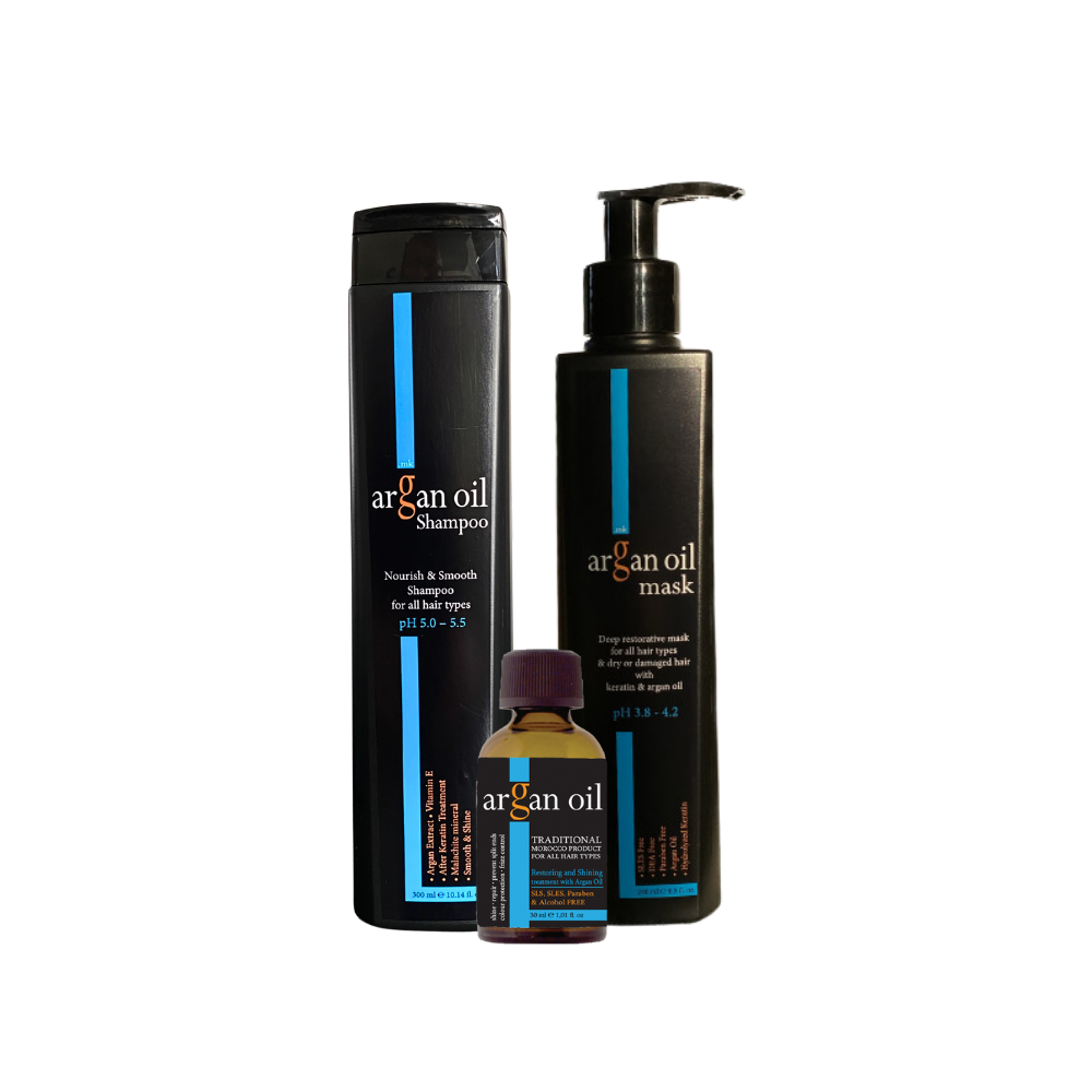 ArganOil Set za Negu Kose - Šampon, Maska i Ulje